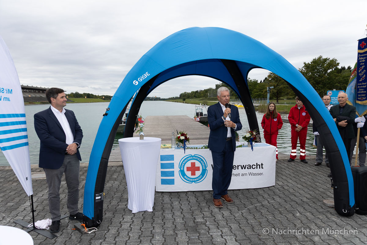 Vier neue Rettungsboote für die Münchner BRK Wasserwachten