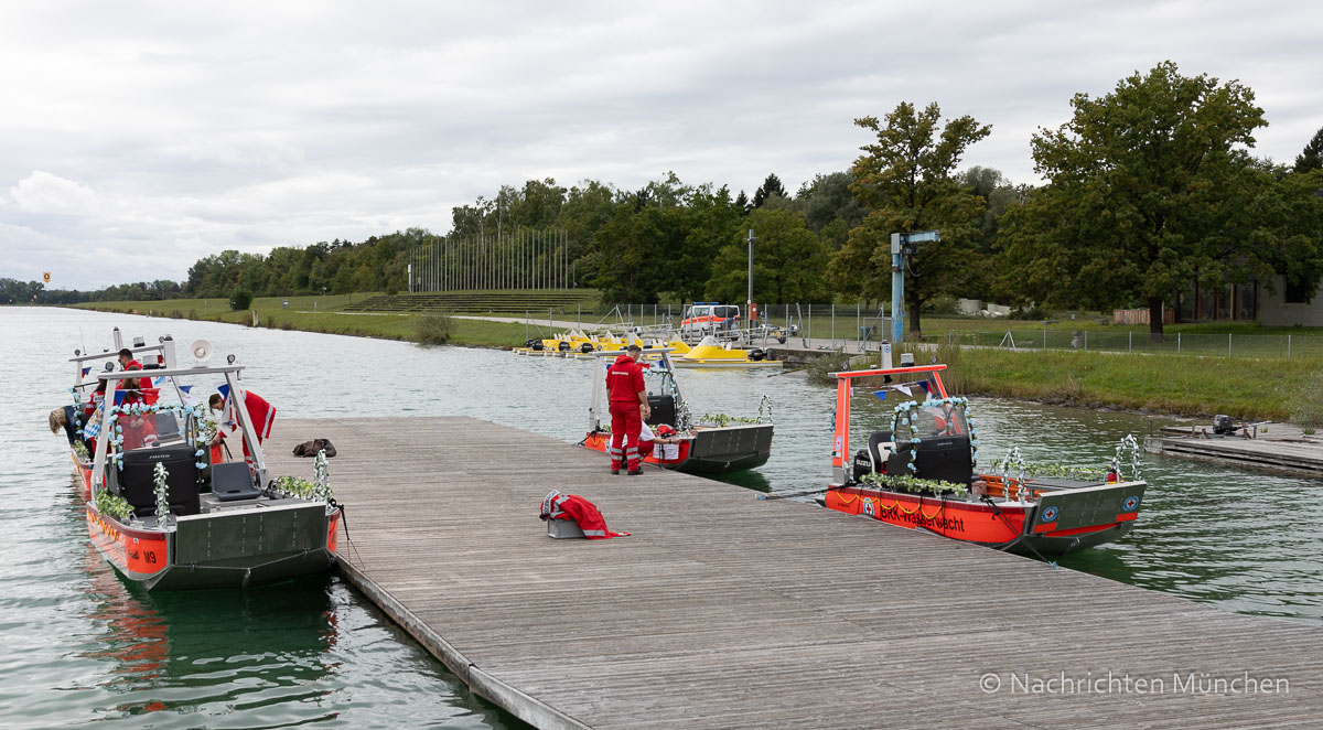 Vier neue Rettungsboote für die Münchner BRK Wasserwachten