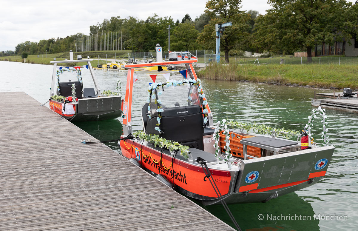 Vier neue Rettungsboote für die Münchner BRK Wasserwachten