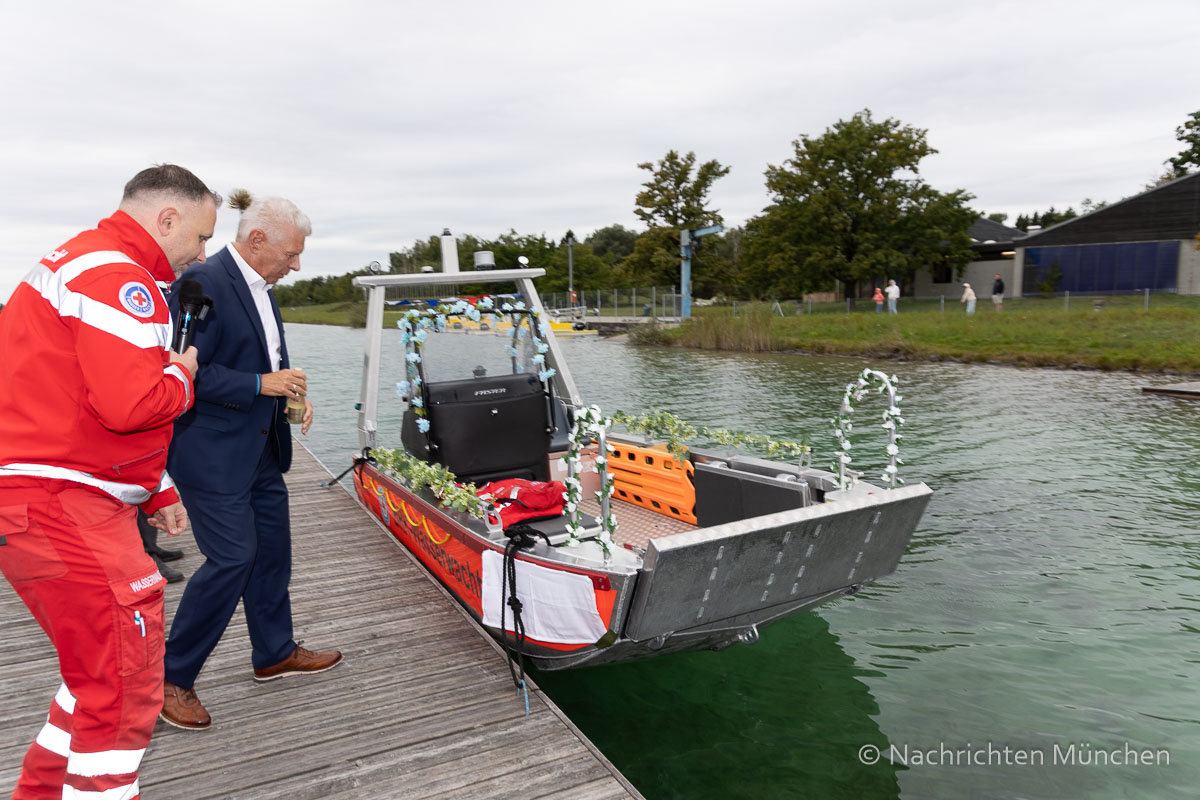Vier neue Rettungsboote für die Münchner BRK Wasserwachten