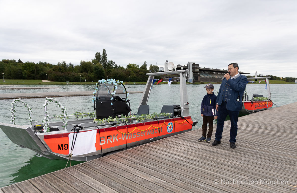 Vier neue Rettungsboote für die Münchner BRK Wasserwachten