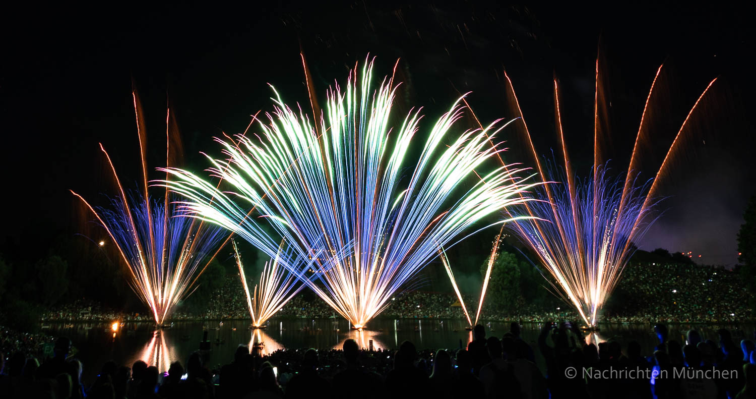 Das Feuerwerk beim Münchner Sommernachtstraum 2018 #atraum