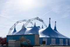 Circus Krone mit dem groeßten reisenden Cirkuszelt auf der Muenchner Theresienwiese