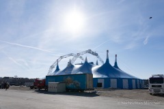Circus Krone mit dem groeßten reisenden Cirkuszelt auf der Muenchner Theresienwiese
