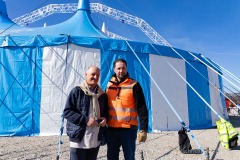 Circus Krone mit dem groeßten reisenden Cirkuszelt auf der Muenchner Theresienwiese