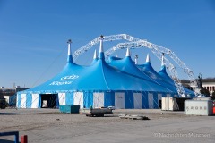 Circus Krone mit dem groeßten reisenden Cirkuszelt auf der Muenchner Theresienwiese
