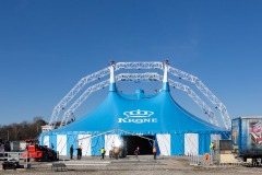 Circus Krone mit dem groeßten reisenden Cirkuszelt auf der Muenchner Theresienwiese