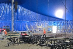 Circus Krone mit dem groeßten reisenden Cirkuszelt auf der Muenchner Theresienwiese