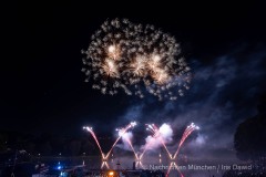 Feuerwerk beim Sommerfestival im Olympiapark 2023