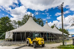 Tollwood Sommerfestival Aufbau