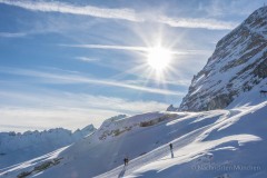 Wintersaison auf der Zugspitze