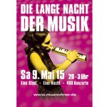 Die Lange Nacht der Musik EINE STADT – EINE NACHT – 400 KONZERTE am 9. Mai 2015