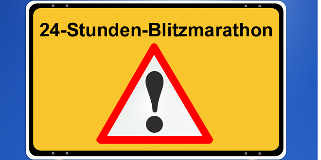 24-Stunden-Blitzmarathon