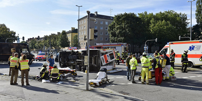 Verkehrsunfall mit Rettungswagen