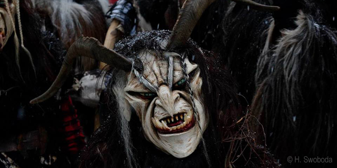 Zweiter Krampuslauf am Münchner Christkindlmarkt