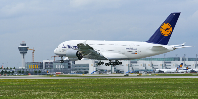 Erste Landung der Lufthansa A380