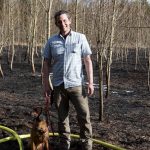 Waldbrand im Stadtteil Ramersdorf-Perlach