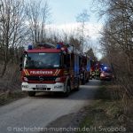 Waldbrand im Stadtteil Ramersdorf-Perlach