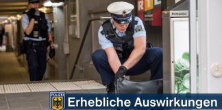 Herrenlose Gepäckstücke halten Bundespolizei auf Trab