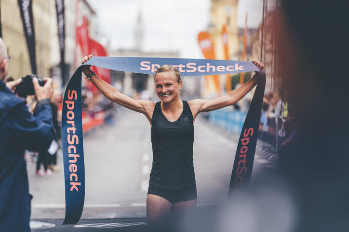 Anna Hahner und Luis Carlos Rivero siegen beim SportScheck RUN 2018: München feiert 40-Jähriges