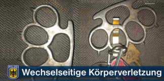 Schlagring sichergestellt - Ermittlungen wegen wechselseitiger Körperverletzung