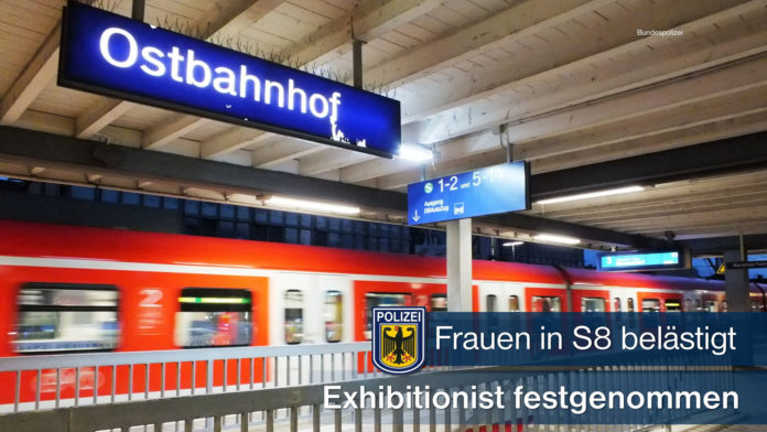 Exhibitionistische Handlungen in der S-Bahn - Reisender entblößt sich vor zwei Frauen Exhibitionistische Handlungen in der S-Bahn - Reisender entblößt sich vor zwei Frauen