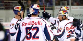 EHC Red Bulls feiern 4:0-Auswärtssieg in Ingolstadt