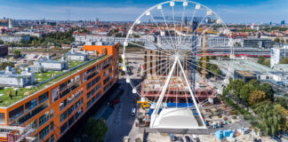 Das Riesenrad Hi-Sky im Werksviertel-Mitte - Foto: MAURER SE