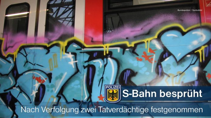 Sprayer auf frischer Tat festgenommen - S-Bahn in Höllriegelskreuth besprüht