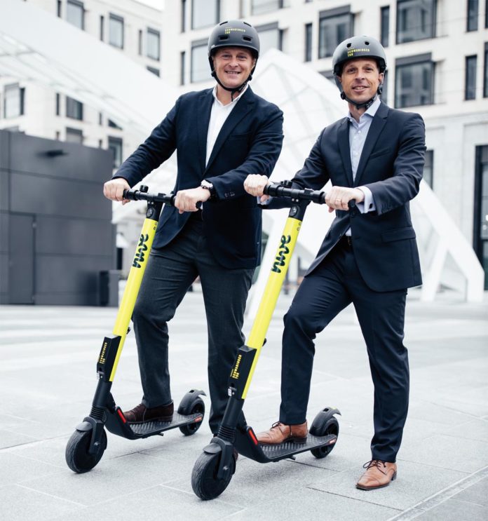 E-Scooter am Schwabinger Tor E-Scooter am Schwabinger Tor