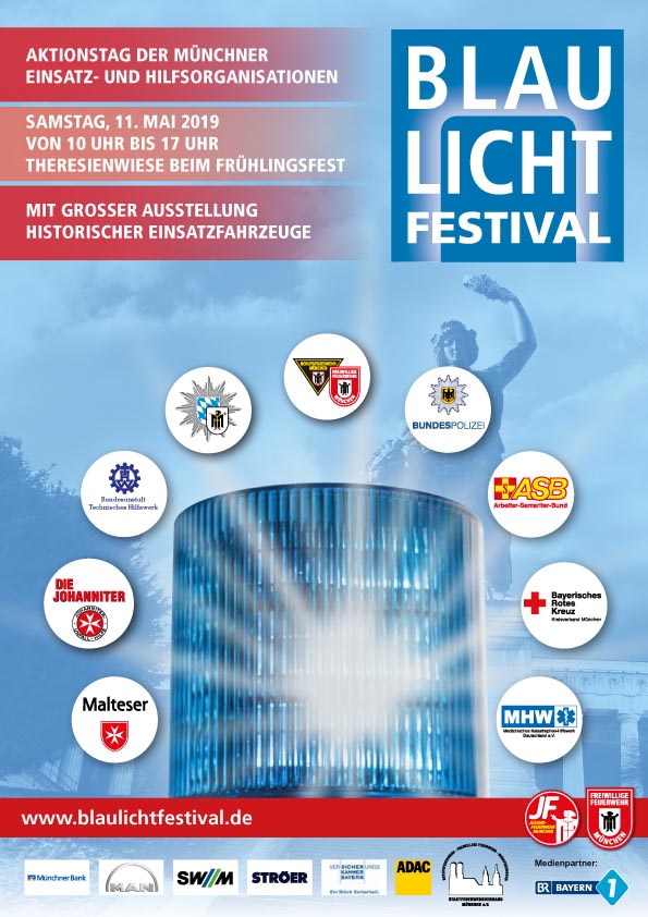 BRK Kreisverband München auf dem Blaulichtfestival 2019 auf der Theresienwiese