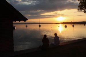 Sonnenuntergang Seepromenade