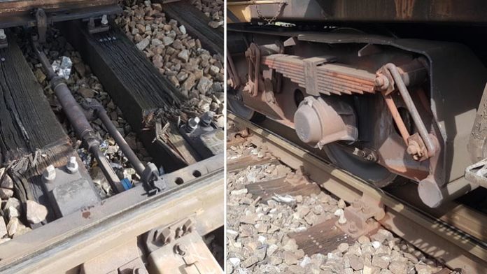 Zug im Rangierbahnhof entgleist Zug im Rangierbahnhof entgleist