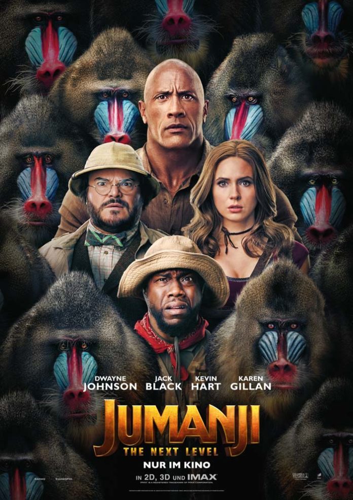 Jumanji: The next Level startet am 12. Dezember 2019 Jumanji: The next Level startet am 12. Dezember 2019