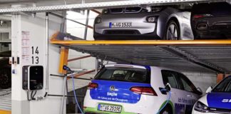 SWM Ladelösungen für Elektroautos in Multiparker-Parkgaragen