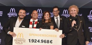 McDonald’s Benefiz Gala 2019 - 1.924.968 Euro zugunsten Familien schwer kranker Kinder