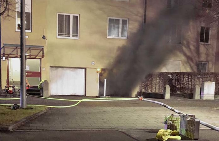 Tiefgaragenbrand in Schwabing-Freimann Tiefgaragenbrand in Schwabing-Freimann