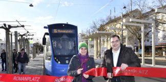 Tramstation Romanplatz eröffnet