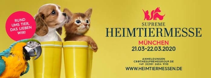 Heimtiermesse München am 21. und 22. März 2020 Heimtiermesse München am 21. und 22. März 2020