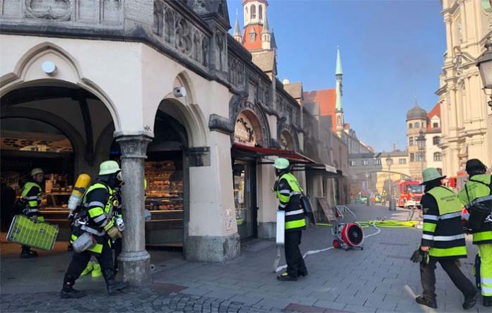 Brand in Metzgerei Brand in Metzgerei