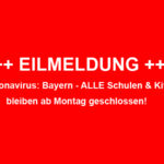 Coronavirus: Bayern schließt alle Schulen & Kitas bis 20.04.2020