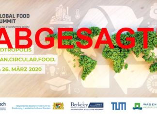 Global Food Summit 2020 in München wegen Coronavirus abgesagt