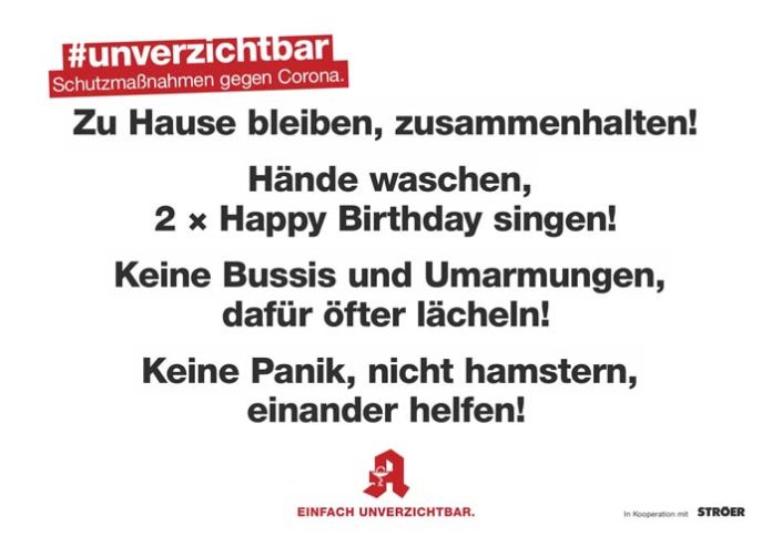 #unverzichtbar: Gemeinsam gegen Corona #unverzichtbar: Gemeinsam gegen Corona