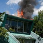 Hadern: Dachstuhlbrand bei einer Kindertagesstätte Dachstuhlbrand bei einer Kindertagesstätte