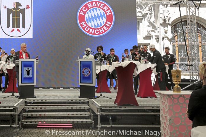 Empfang der Stadt München für den Double-Gewinner FC Bayern München