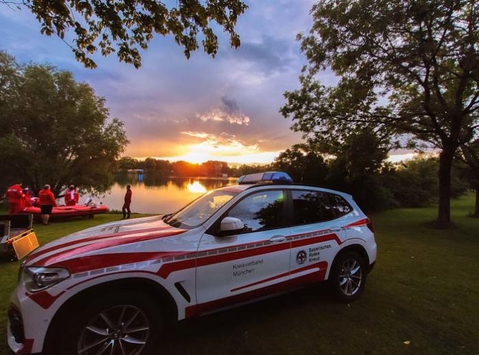 Großeinsatz der Wasserwacht München: Vermisstensuche am Fasaneriesee