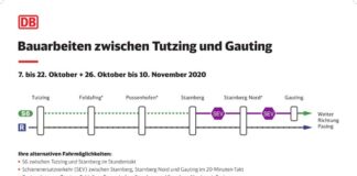 Bahn erneuert Gleise zwischen Gauting und Starnberg