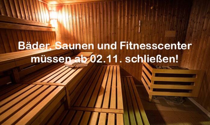 Regierungsbeschluss: Bäder, Saunen und Fitnesscenter müssen ab 2.11. schließen