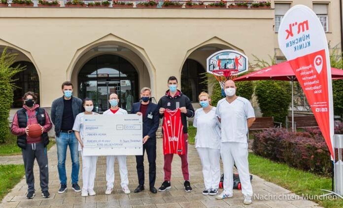 FC Bayern Basketball spendet 30.000 Euro an die München Klinik