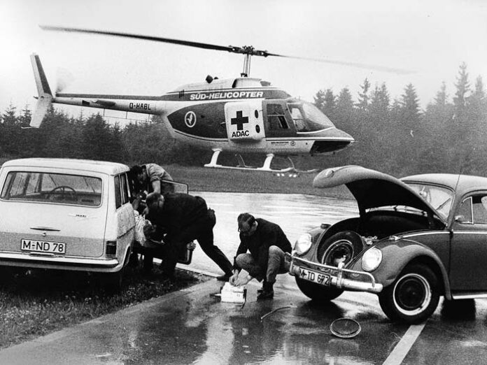 Der erste Rettungshubschrauber 'Kolibri'